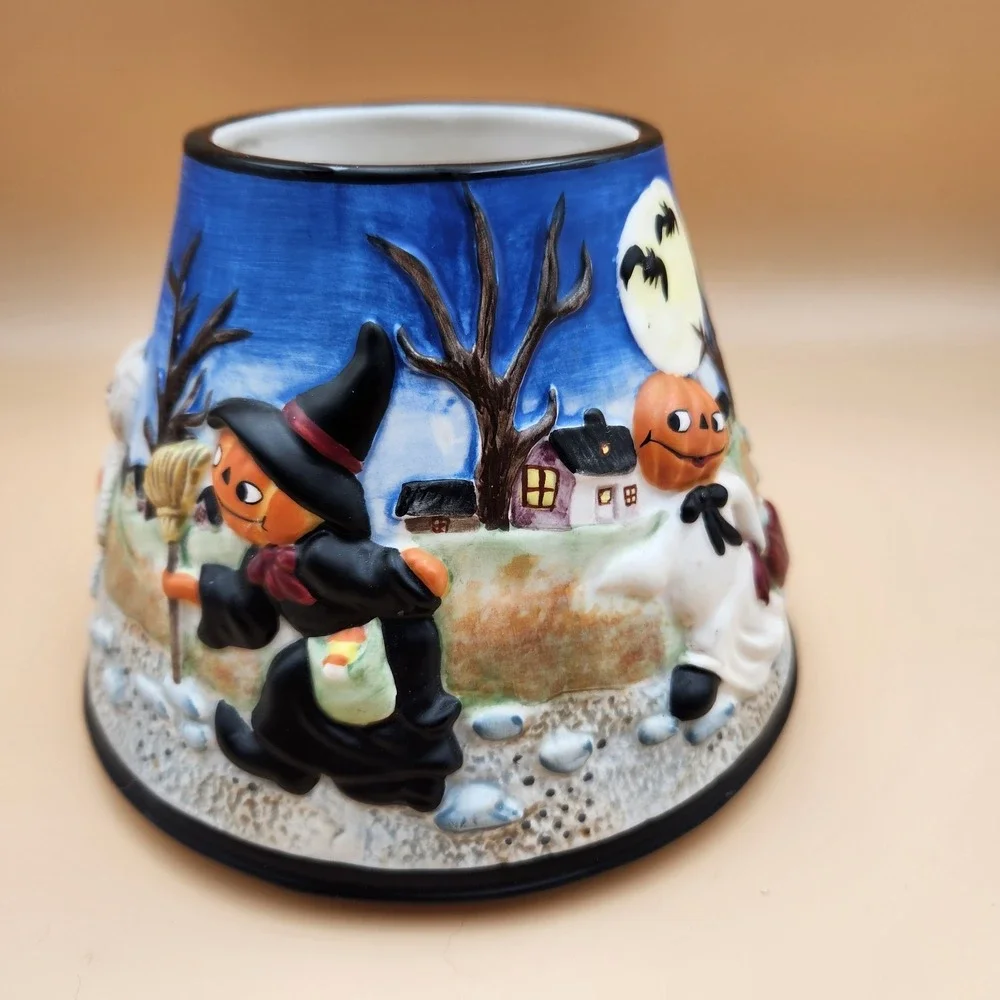 Yankee Candle Pumpkin Pals Large Jar Shade Topper Halloween Jack-O-Lantern